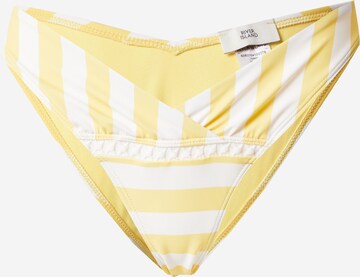 River Island Bikini Bottoms in Yellow: front