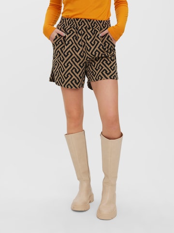 VERO MODA - regular Pantalón 'BRENDASOFIA' en marrón: frente