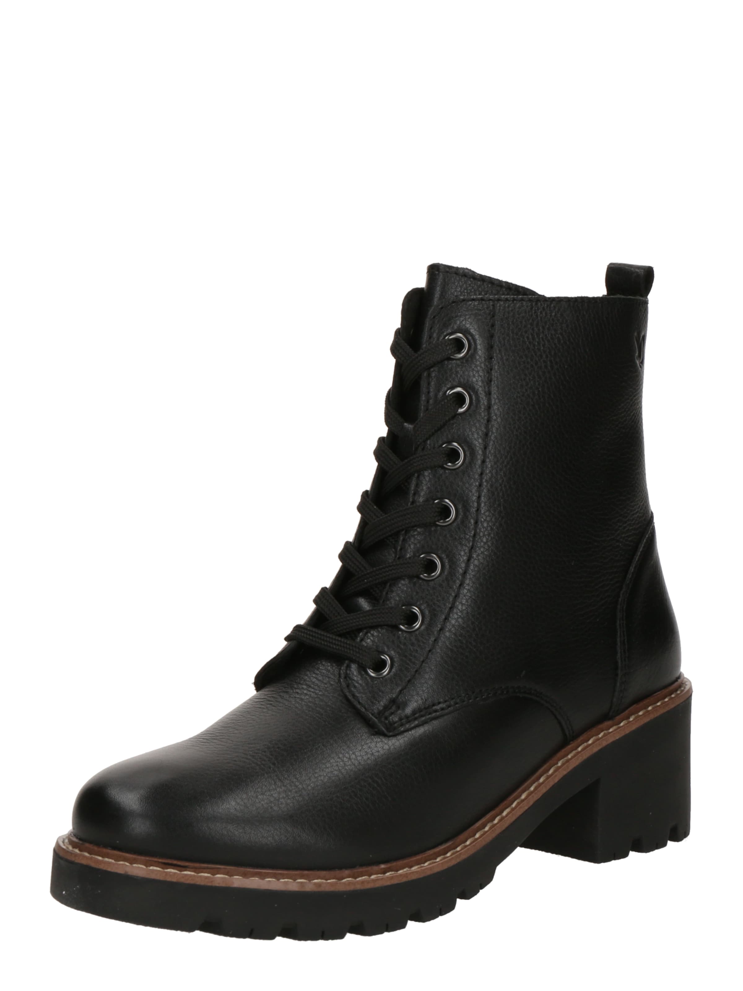 CAPRICE Lace-up bootie &#x27;FREDERIKE&#x27; in Black: front