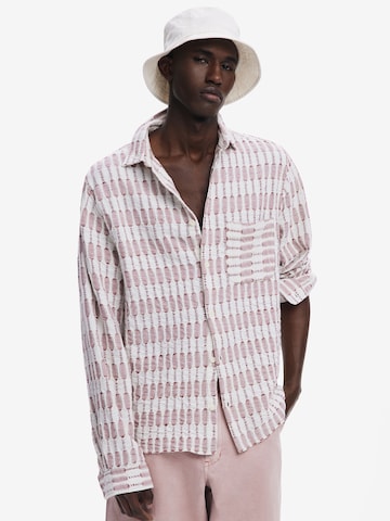 Desigual Regular fit Риза в червено: отпред