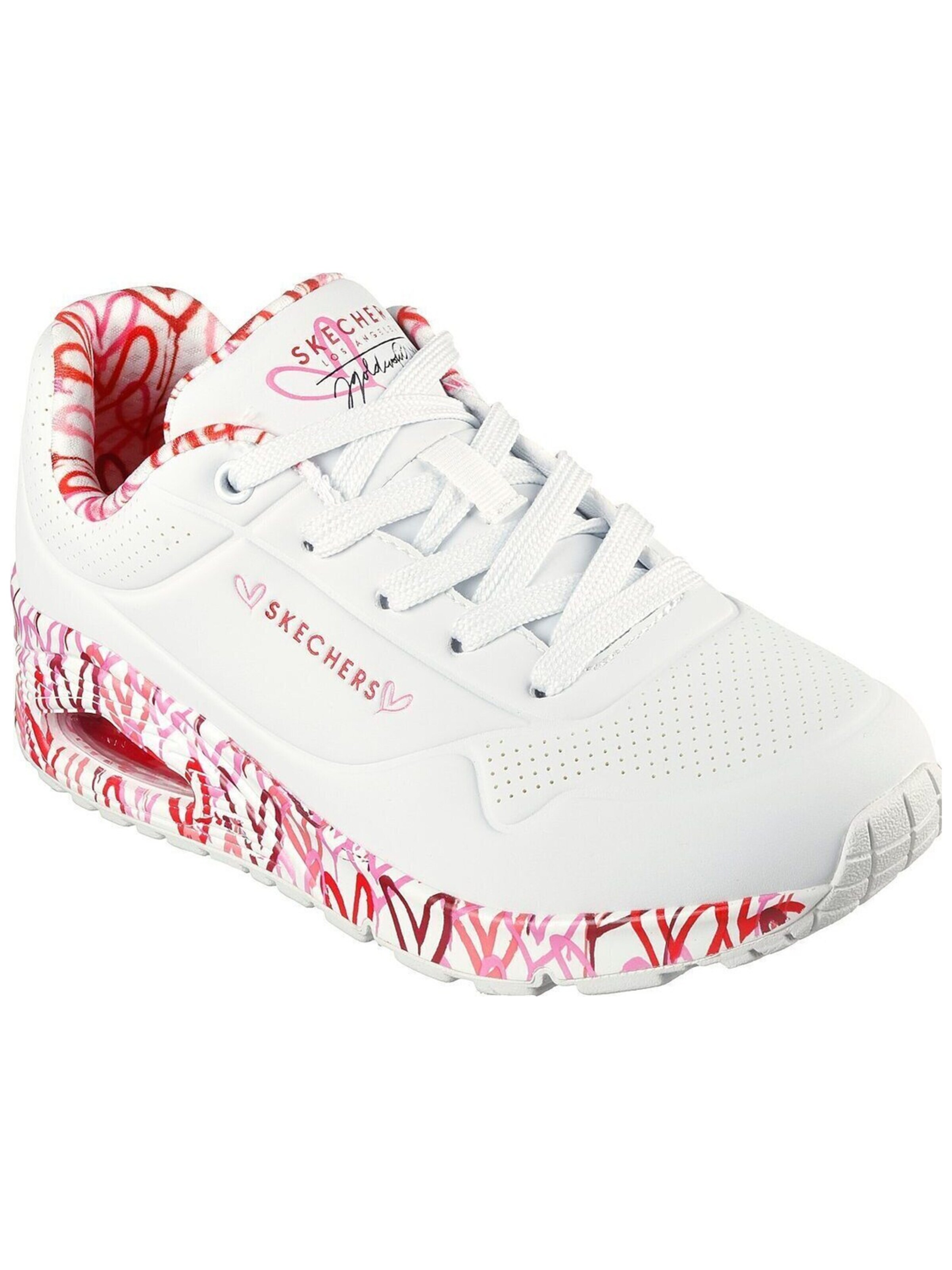Sneaker bassa 'Uno-Loving Love' di SKECHERS in bianco