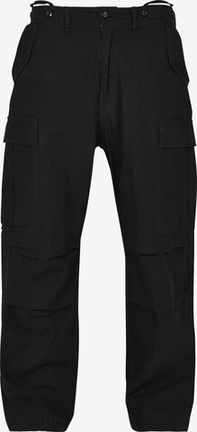 Brandit Ohlapna forma Kargo hlače | črna barva: sprednja stran