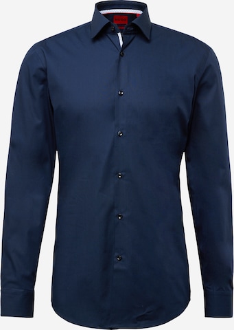 Coupe slim Chemise 'Koey' HUGO Red en bleu : devant