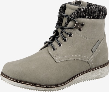 ambellis Lace-Up Ankle Boots in Grey: front