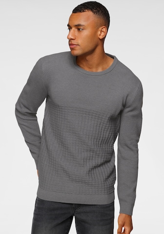 BRUNO BANANI Sweater in Grey: front