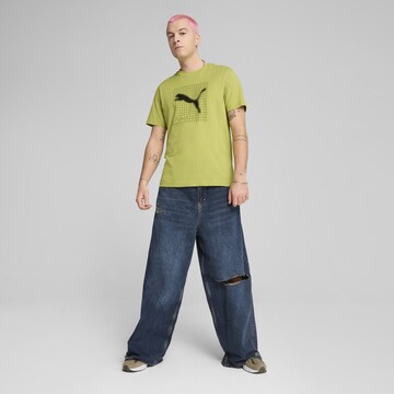 PUMA T-Shirt 'Pumatech' in Grün