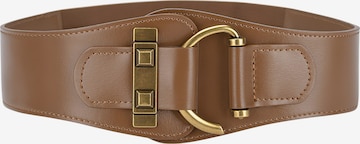 Magicshe Belt 'Breiter Taillengürtel Leder Elastisch' in Brown: front