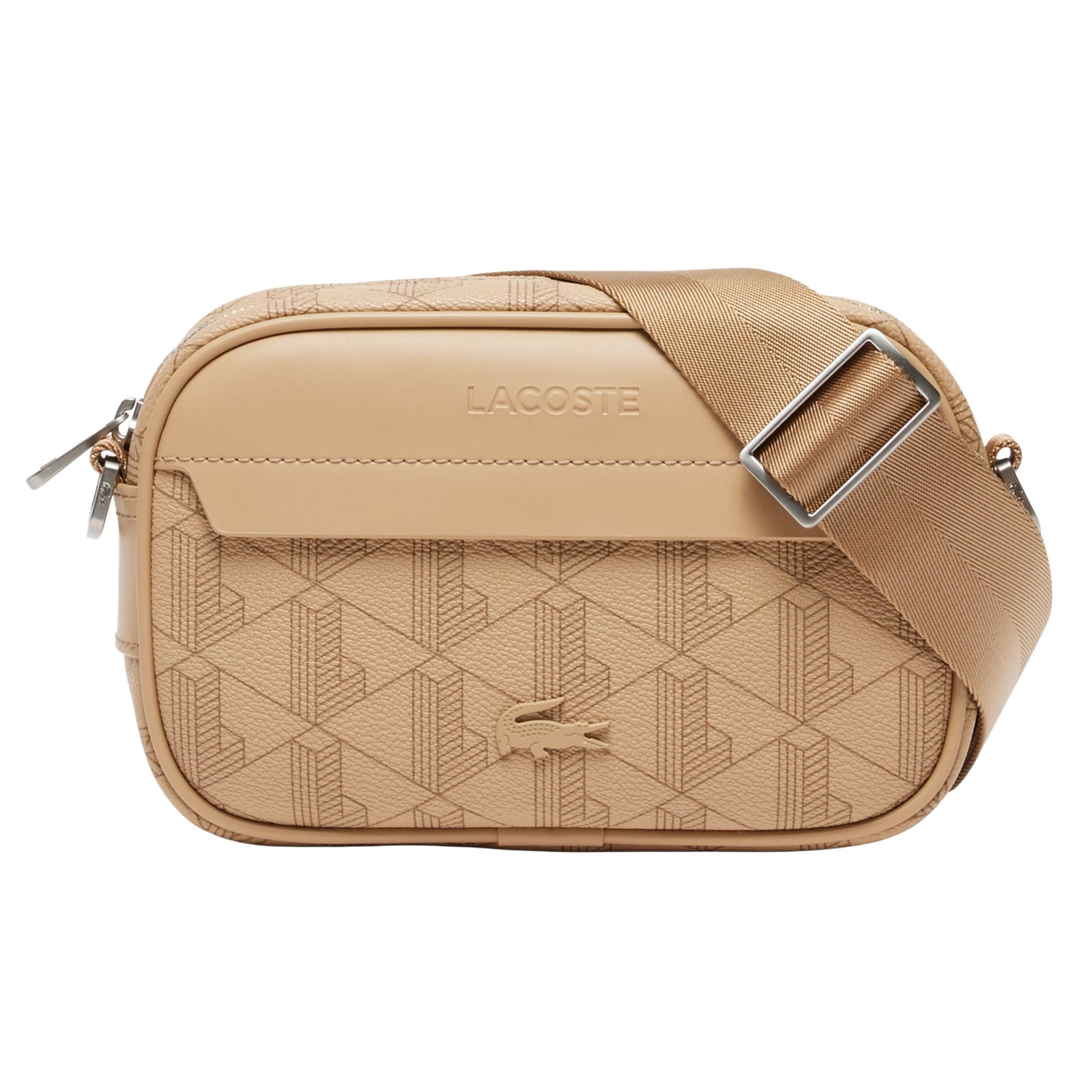 Borsa a tracolla di LACOSTE in beige: frontale