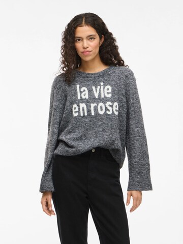 VILA Sweater 'Melie' in Grey