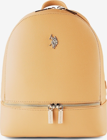 U.S. POLO ASSN. Backpack 'Jones City' in Brown: front