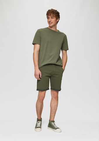 Regular Pantalon QS en vert