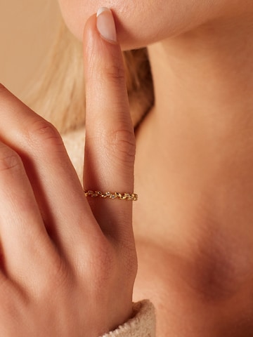 Lucardi Ring 'Klassisch' in Goud