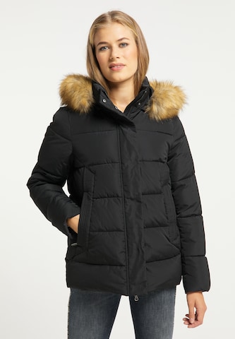 usha BLUE LABEL Winterjas in Zwart: voorkant