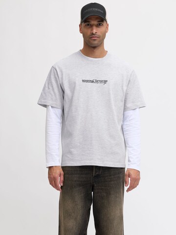 T-Shirt JACK & JONES en gris : devant