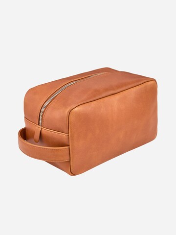NEGOTIA Leather Toiletry Bag 'Apex' in Brown