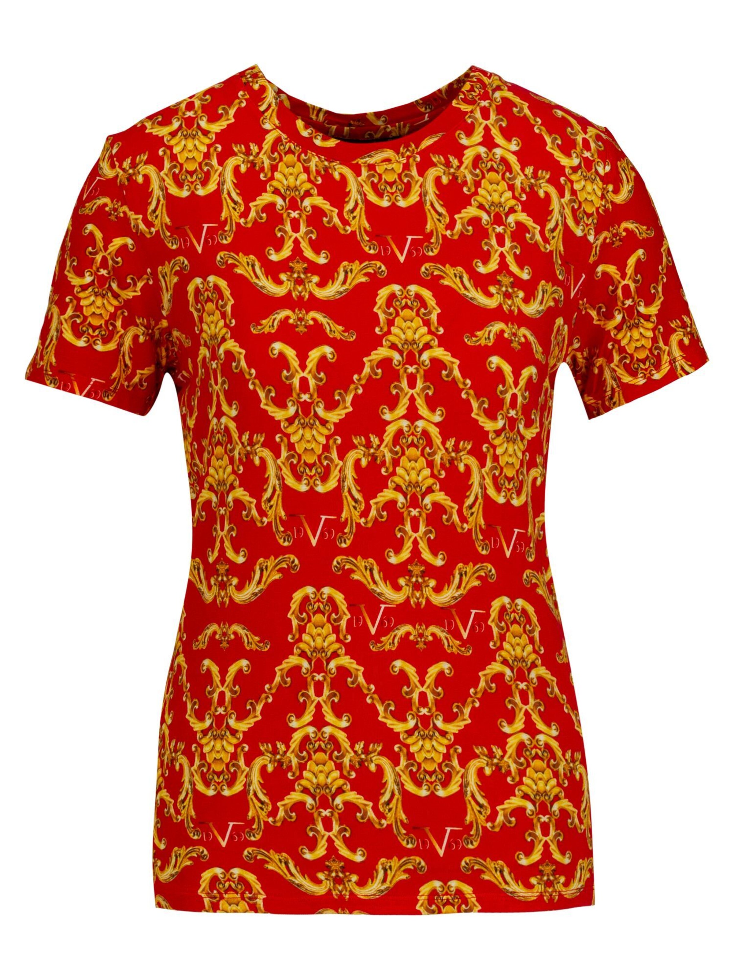 19V69 ITALIA Póló 'Lordes Gold' - piros: elől