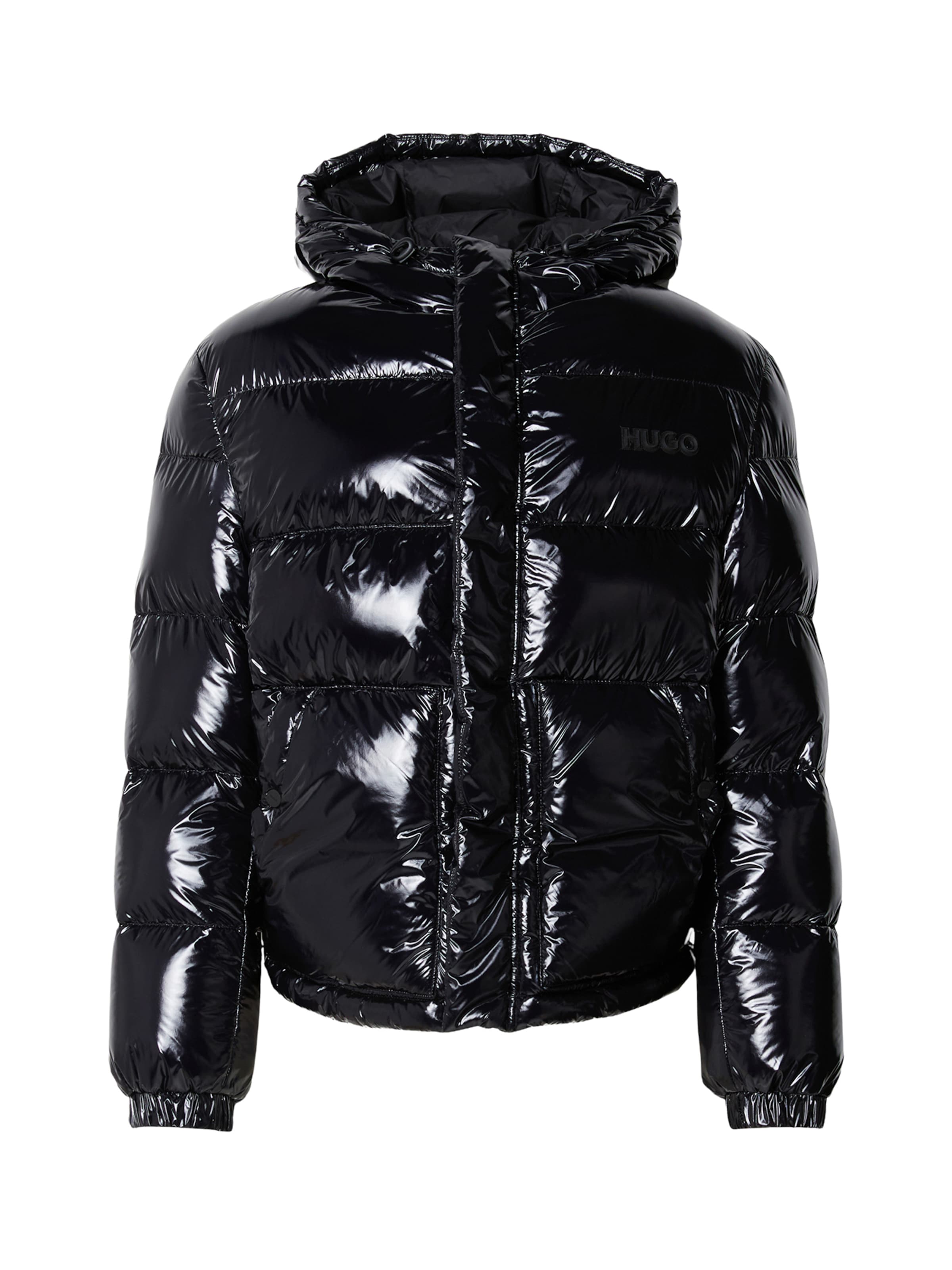 HUGO Χειμερινό μπουφάν 'Baro2541' σε μαύρο: μπροστά