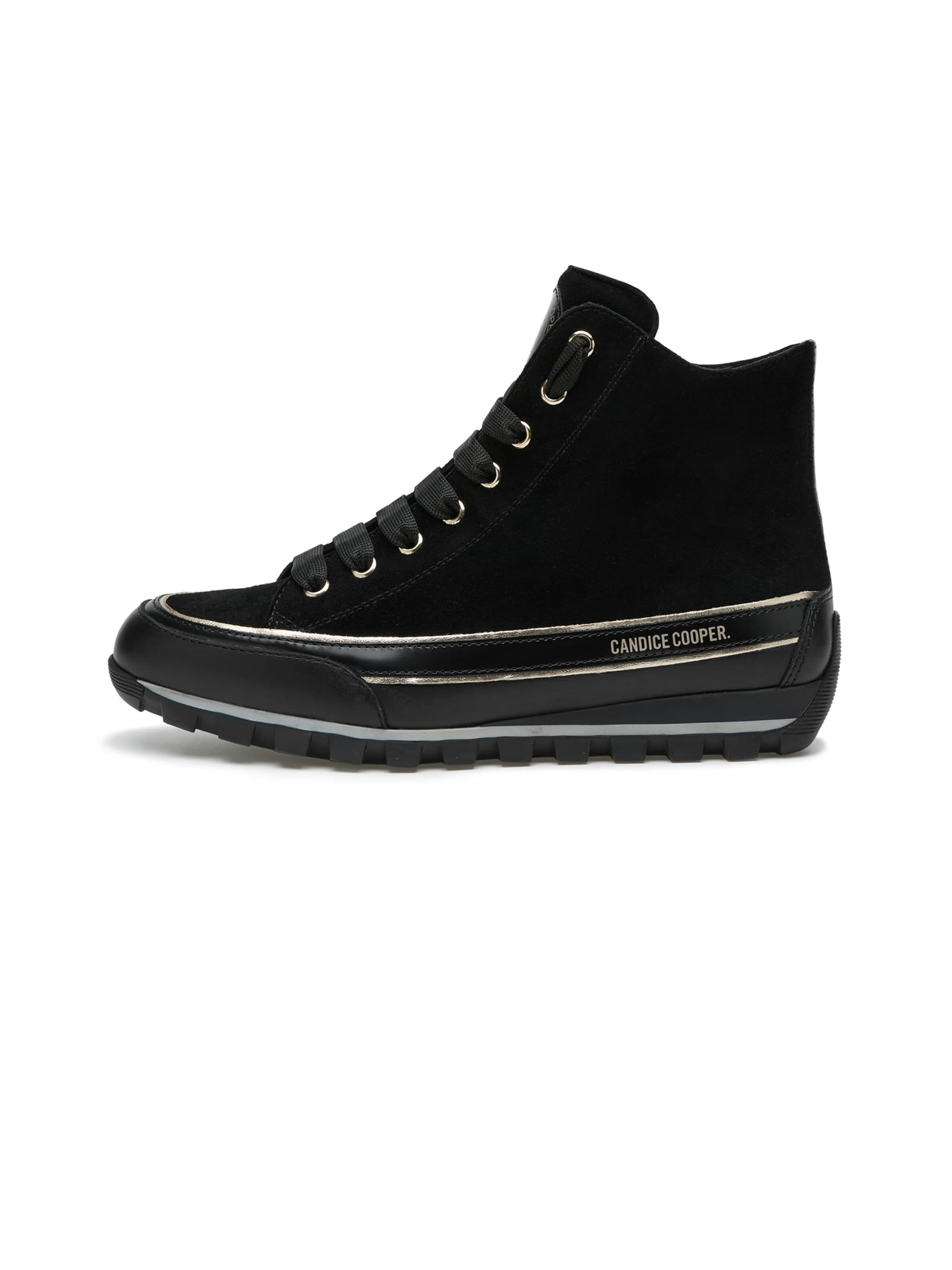 Candice Cooper Sneaker high 'Janis Strip Plus Chic' in Schwarz: Vorderseite