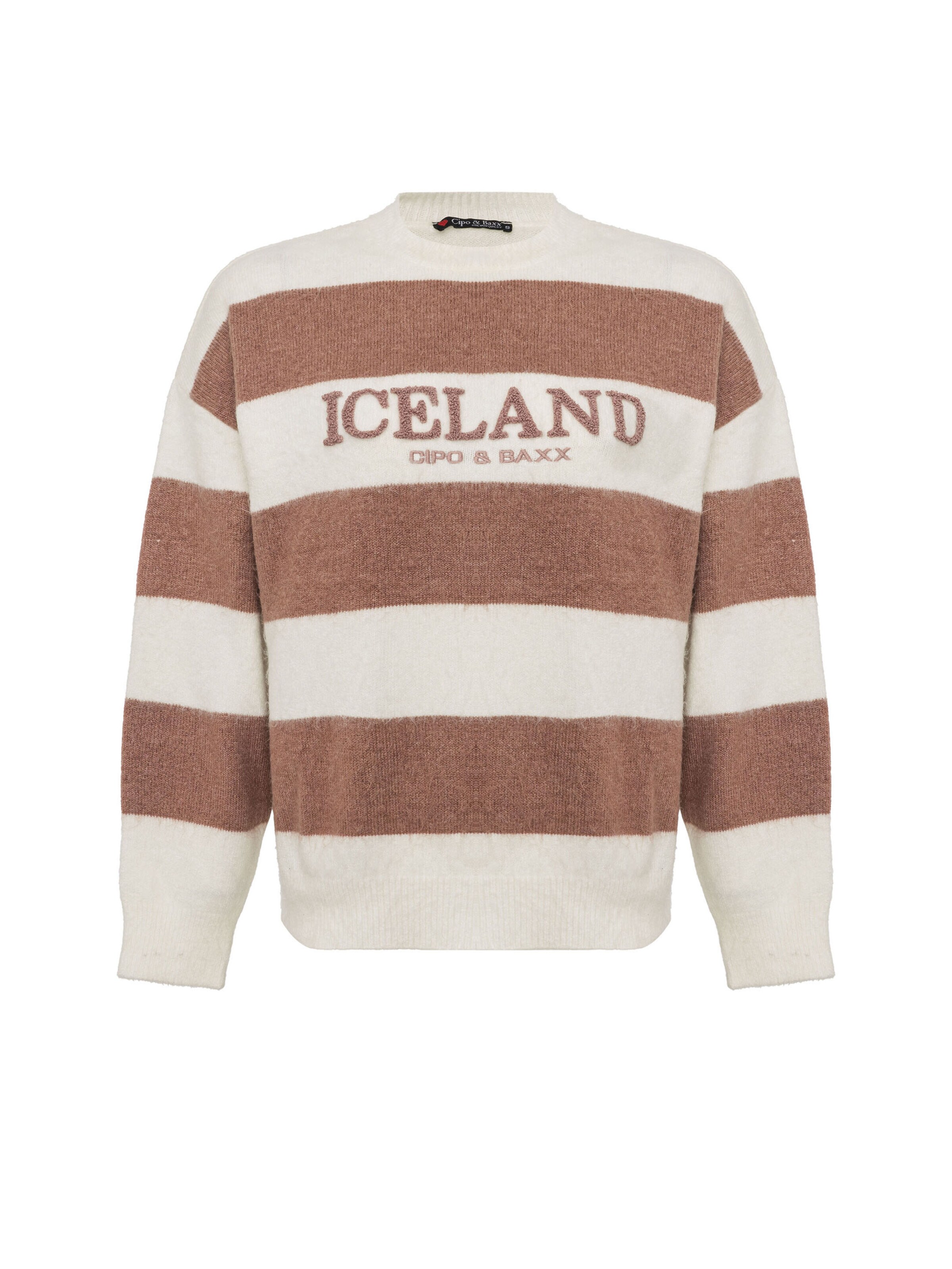 Pull-over CIPO & BAXX en blanc : devant