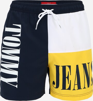 Shorts de bain Tommy Jeans en bleu : devant