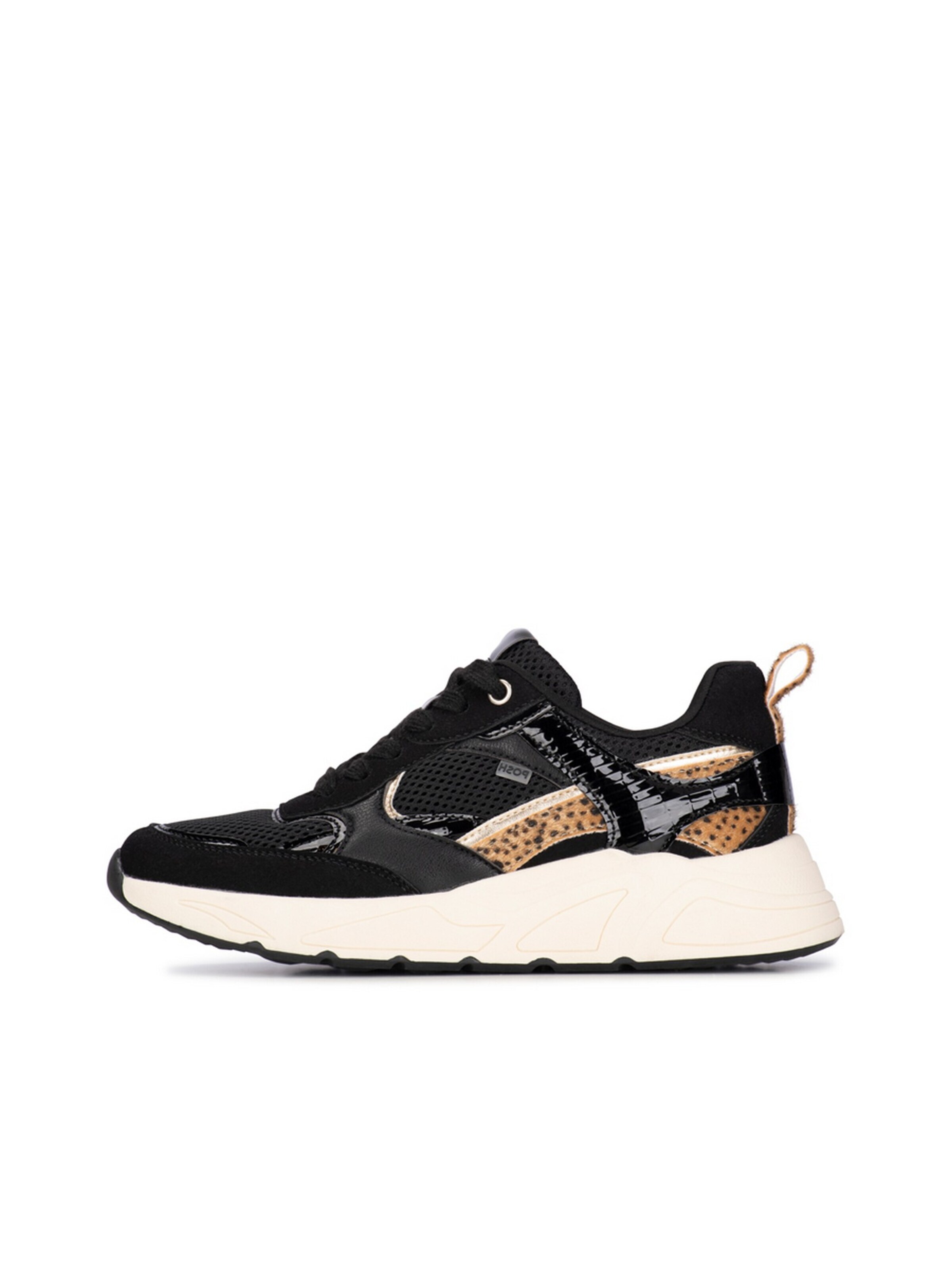 POSH by Poelman Sneakers laag 'Caro' in Zwart: voorkant
