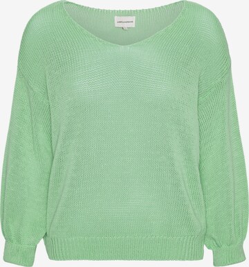 Pull-over oversize 'Milana Cotton' americandreams en vert : devant