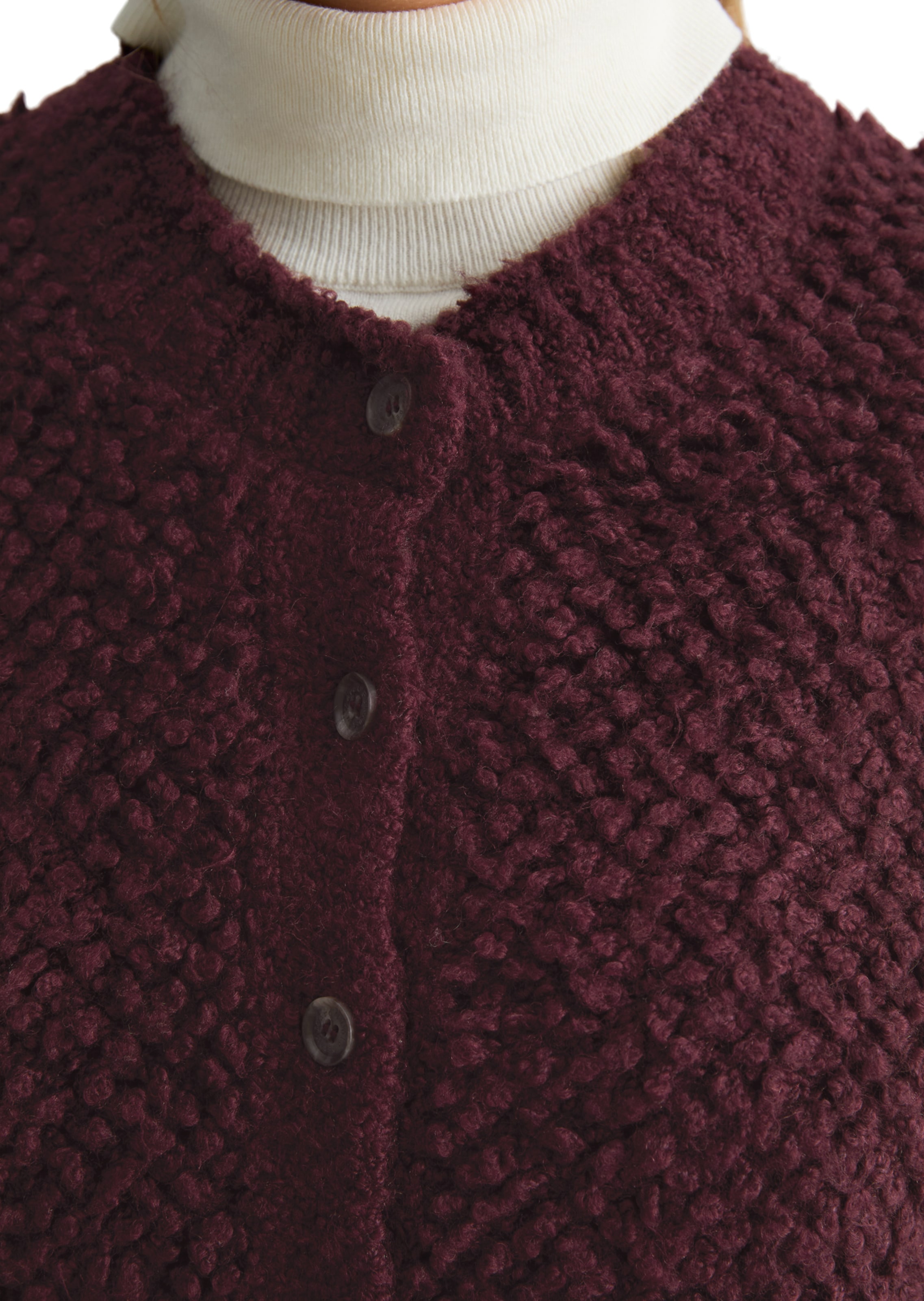 Marc O'Polo DENIM Gebreide bodywarmer in Rood: voorkant