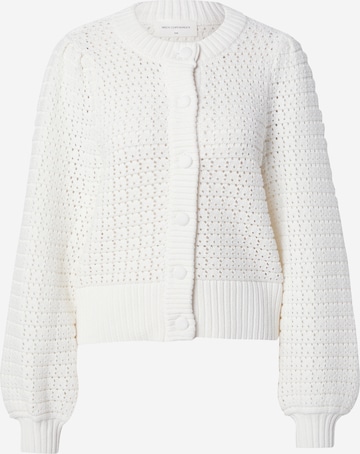 MSCH COPENHAGEN Плетена жилетка 'Tinna' в бяло: отпред