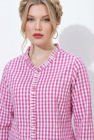Ulla Popken Trachtenbluse in Pink