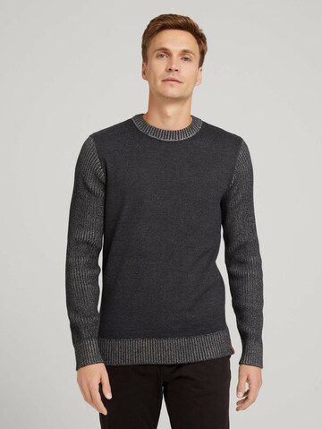 Pull-over TOM TAILOR en gris : devant