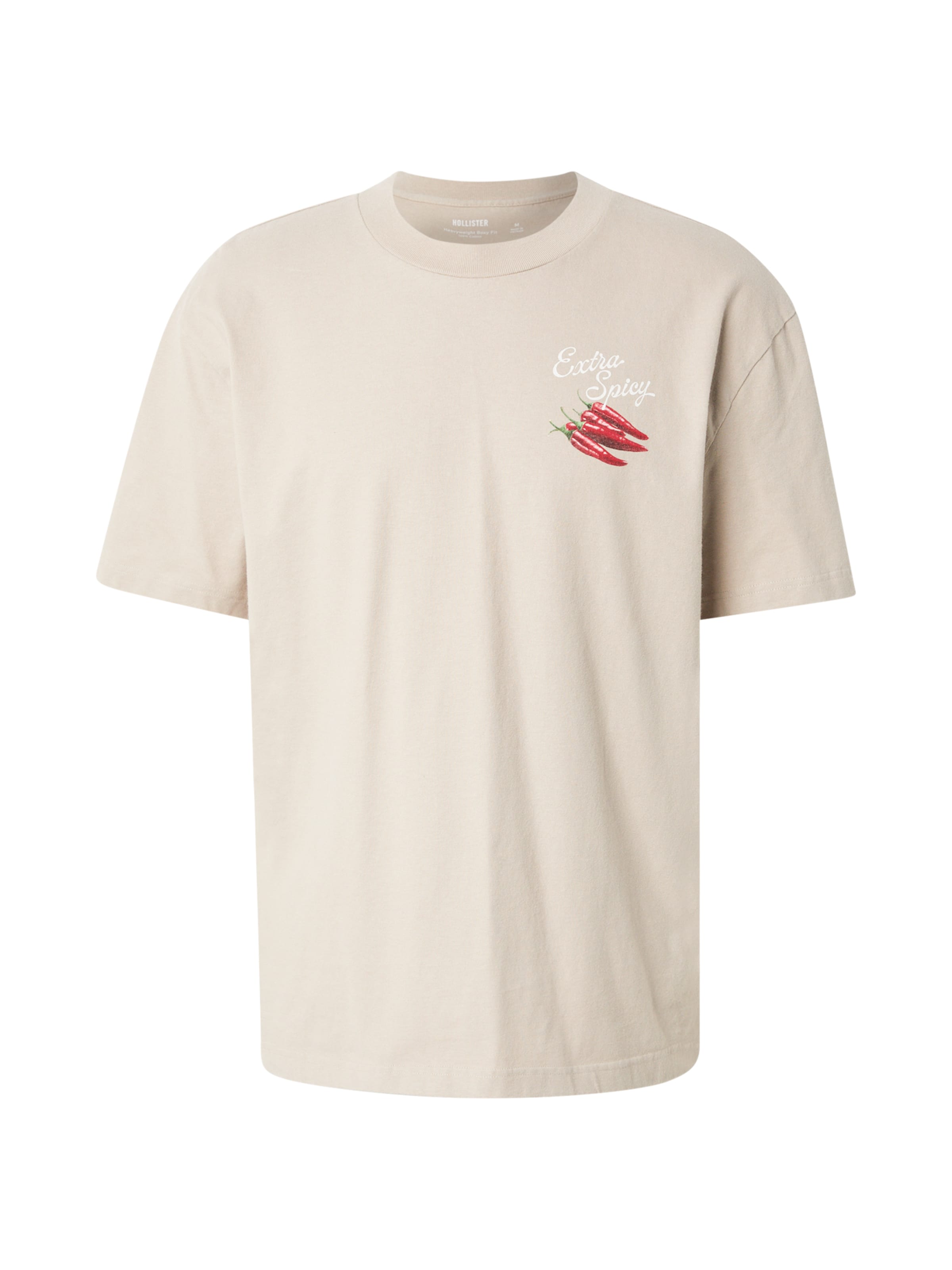 HOLLISTER Majica | rjava barva: sprednja stran