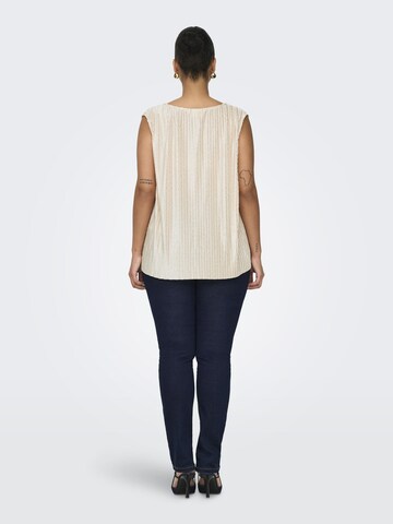 Top 'TRIBALT' di ONLY Carmakoma in beige