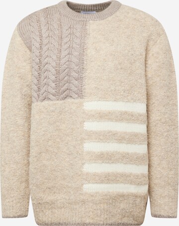 TOPMAN Sweater in Beige: front