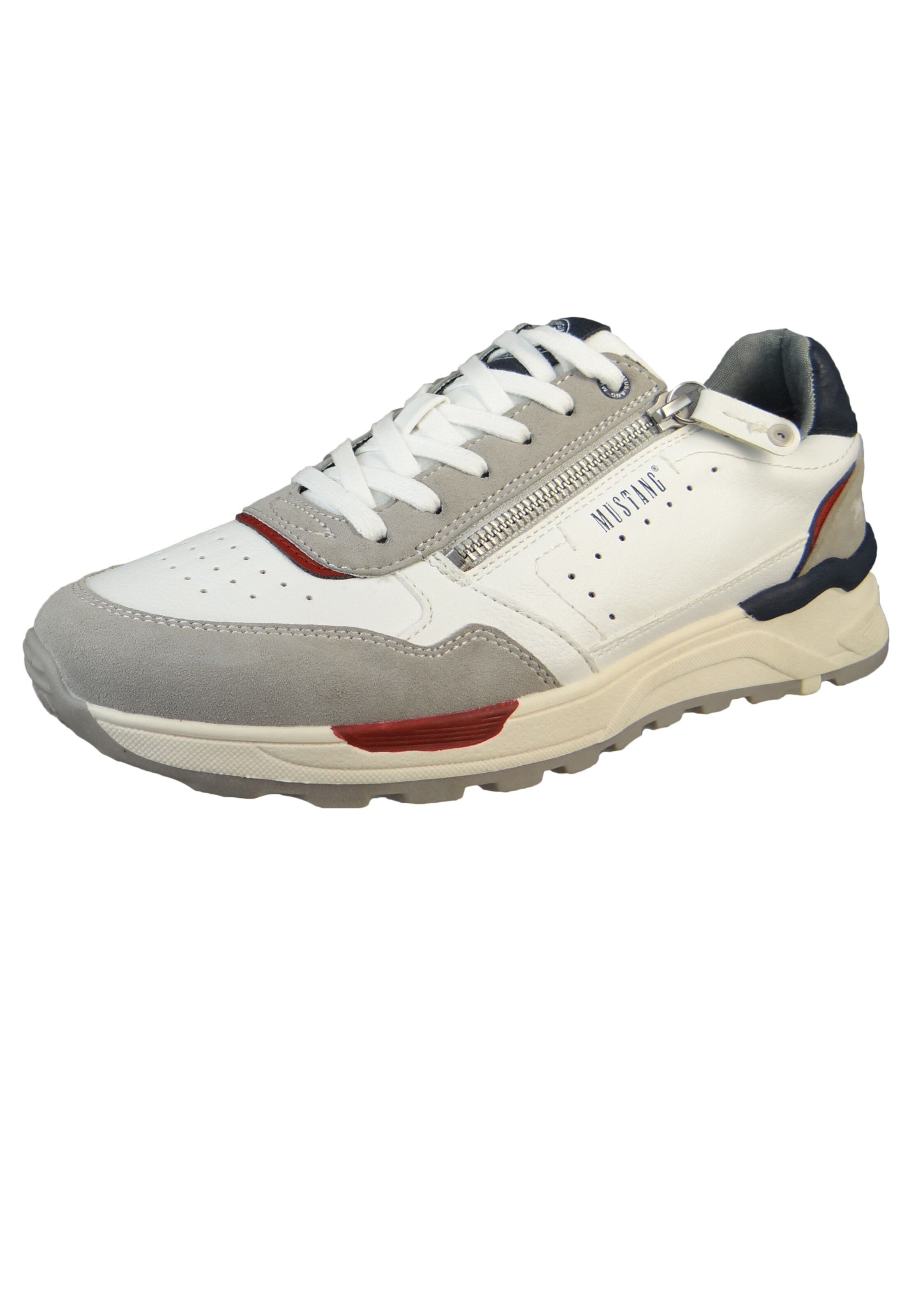 MUSTANG - Sapatilhas baixas em branco: frente