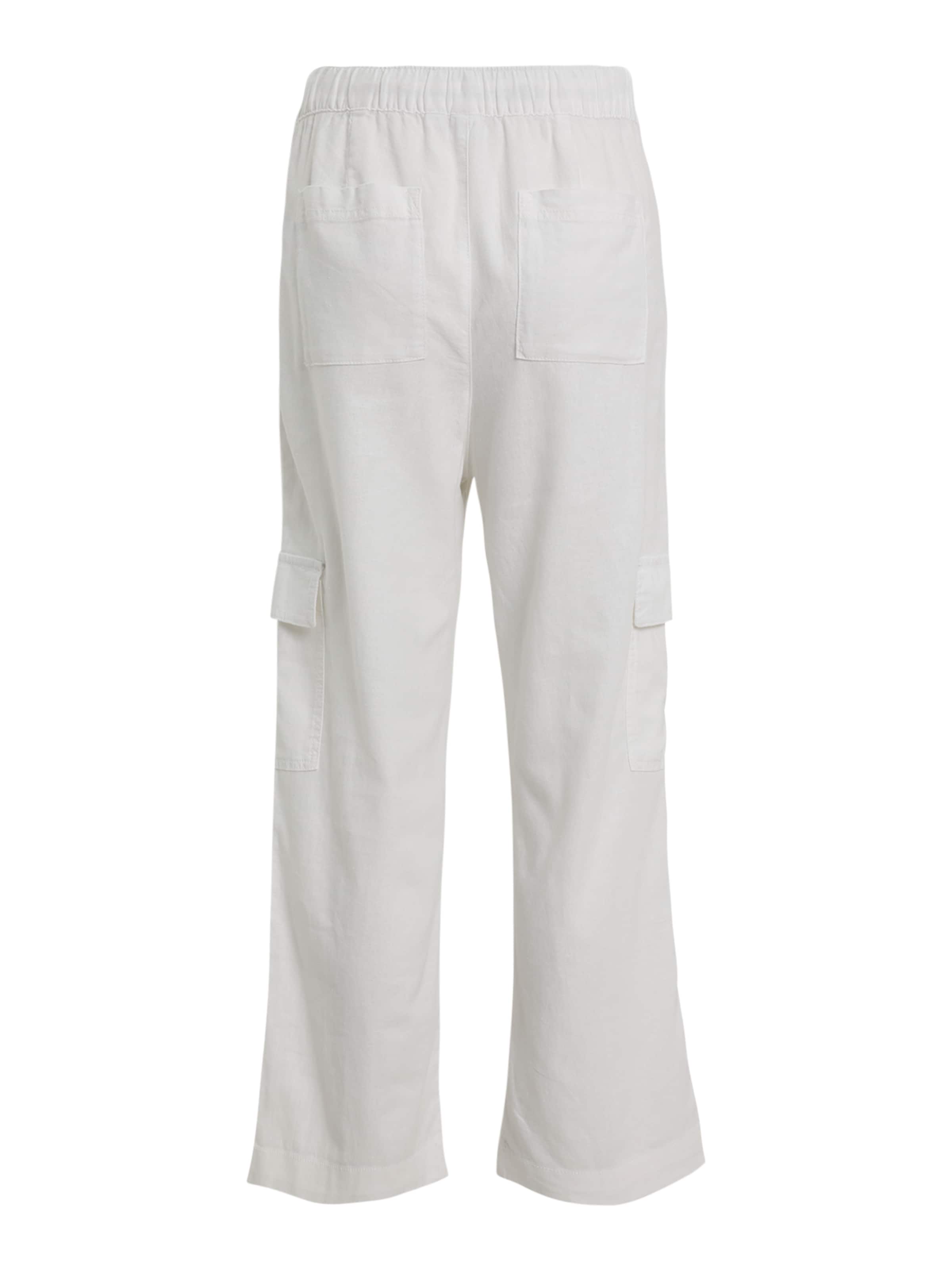 Wide Leg Pantalon cargo Gap Petite en blanc