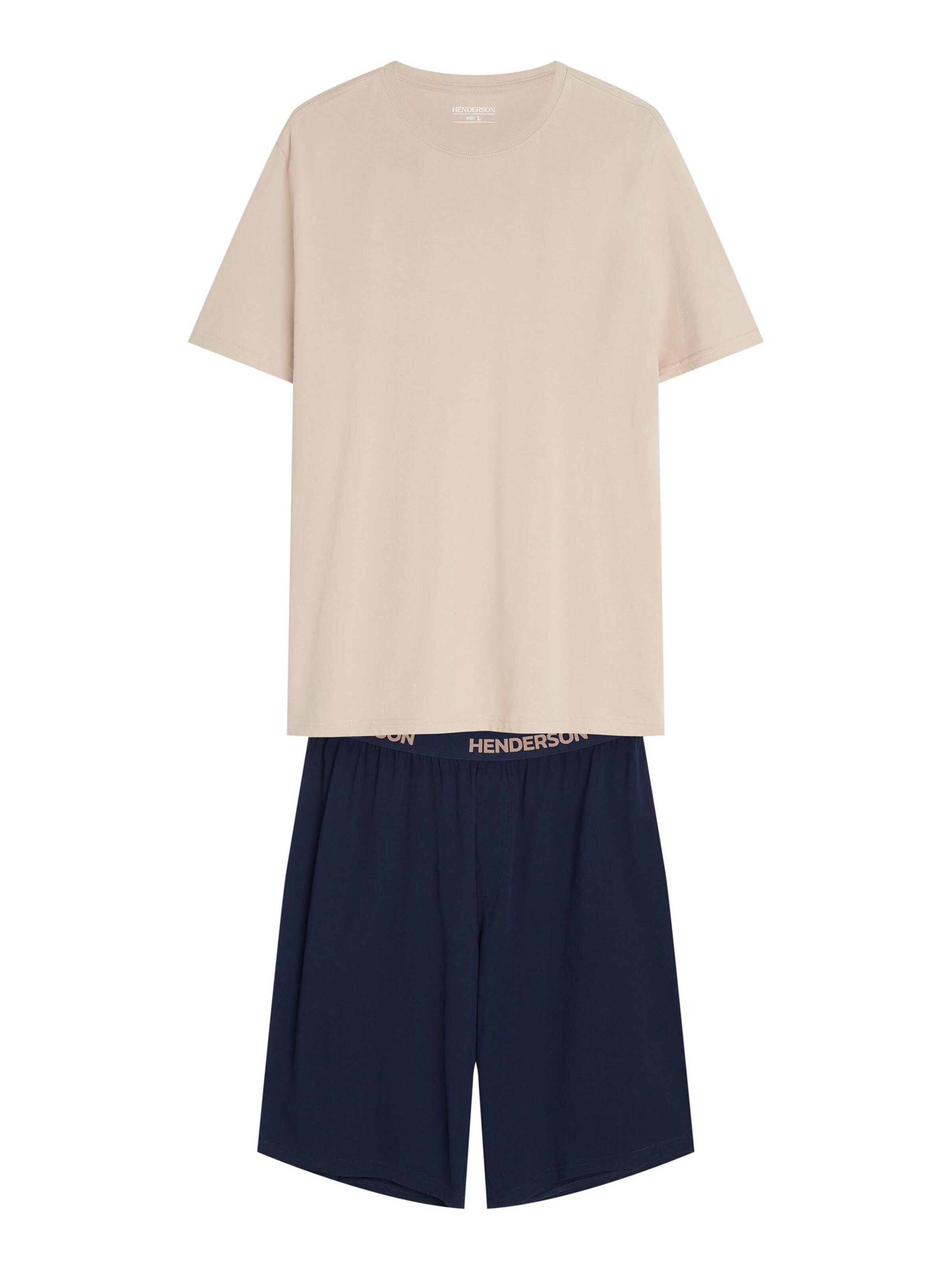 Henderson Pyjama kort 'Pin' in Gemengde kleuren: voorkant