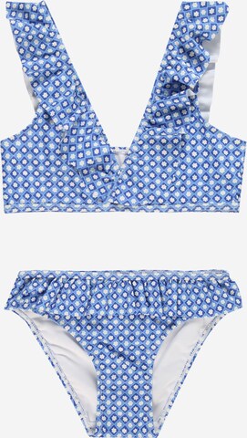 KIDS ONLY Triangel Bikini 'MAJA' in Blauw: voorkant