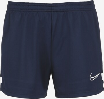 NIKE Workout Pants 'Academy 21' in Blue: front