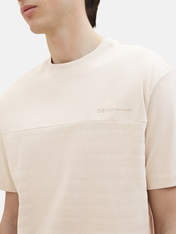 TOM TAILOR DENIM T-Shirt in Beige