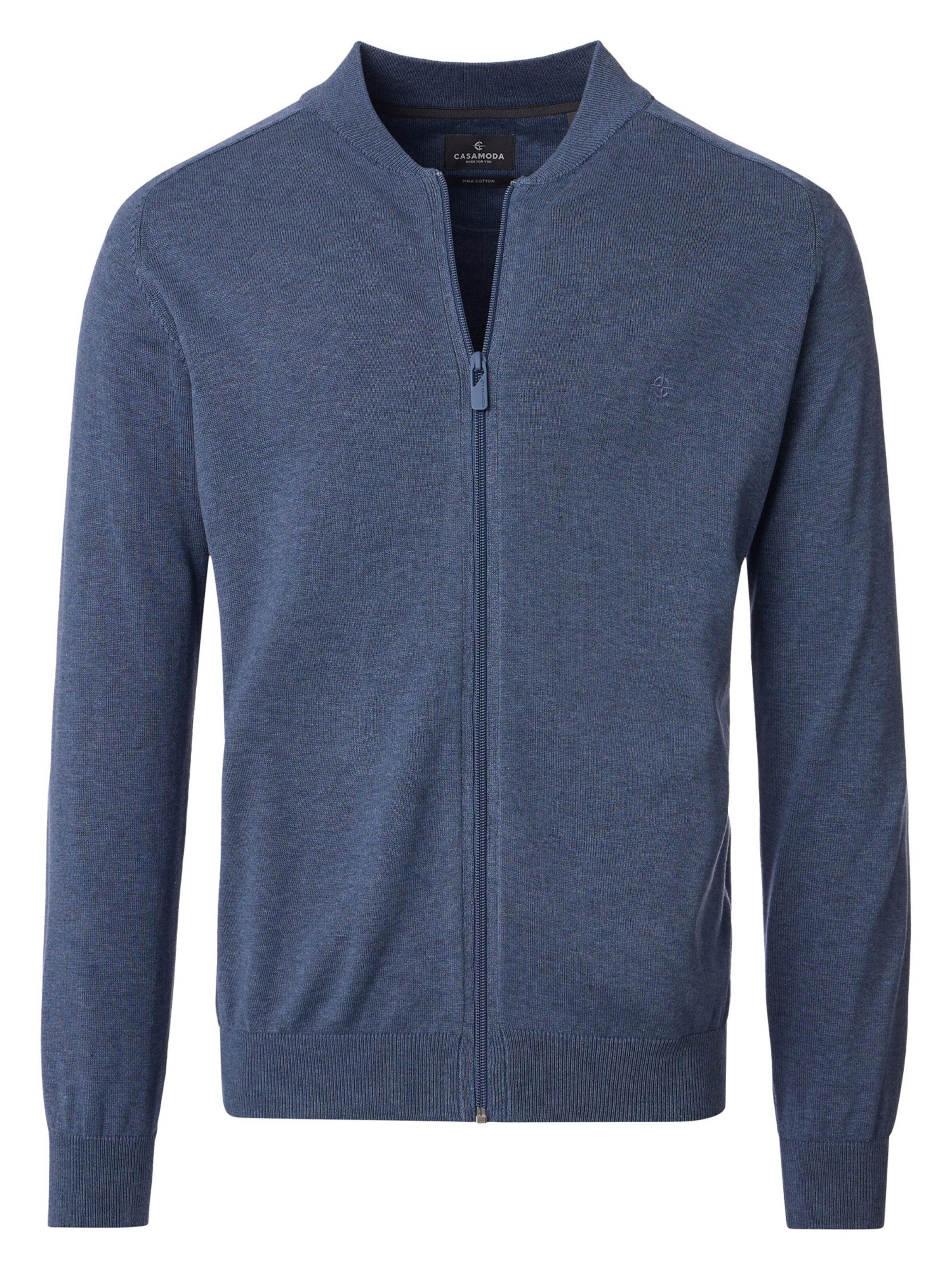 CASAMODA Strickjacke in Blau: Vorderseite