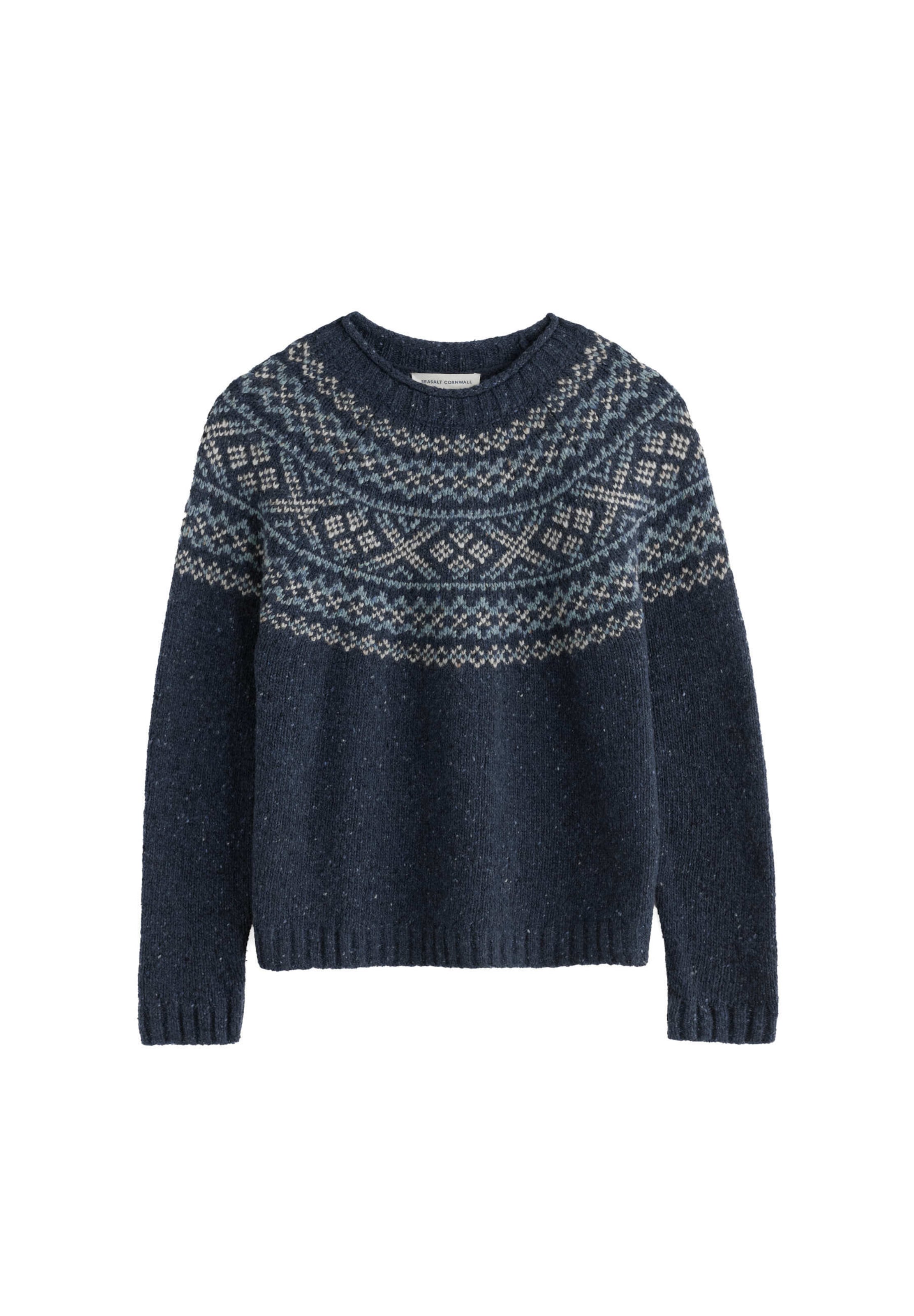 Seasalt Cornwall Sweater 'Port Kinnis' in Blue: front