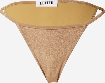 Pantaloncini per bikini 'Elia' di EDITED in oro: frontale