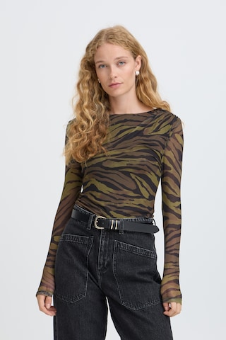 b.young - Blusa 'TOA ' em castanho: frente