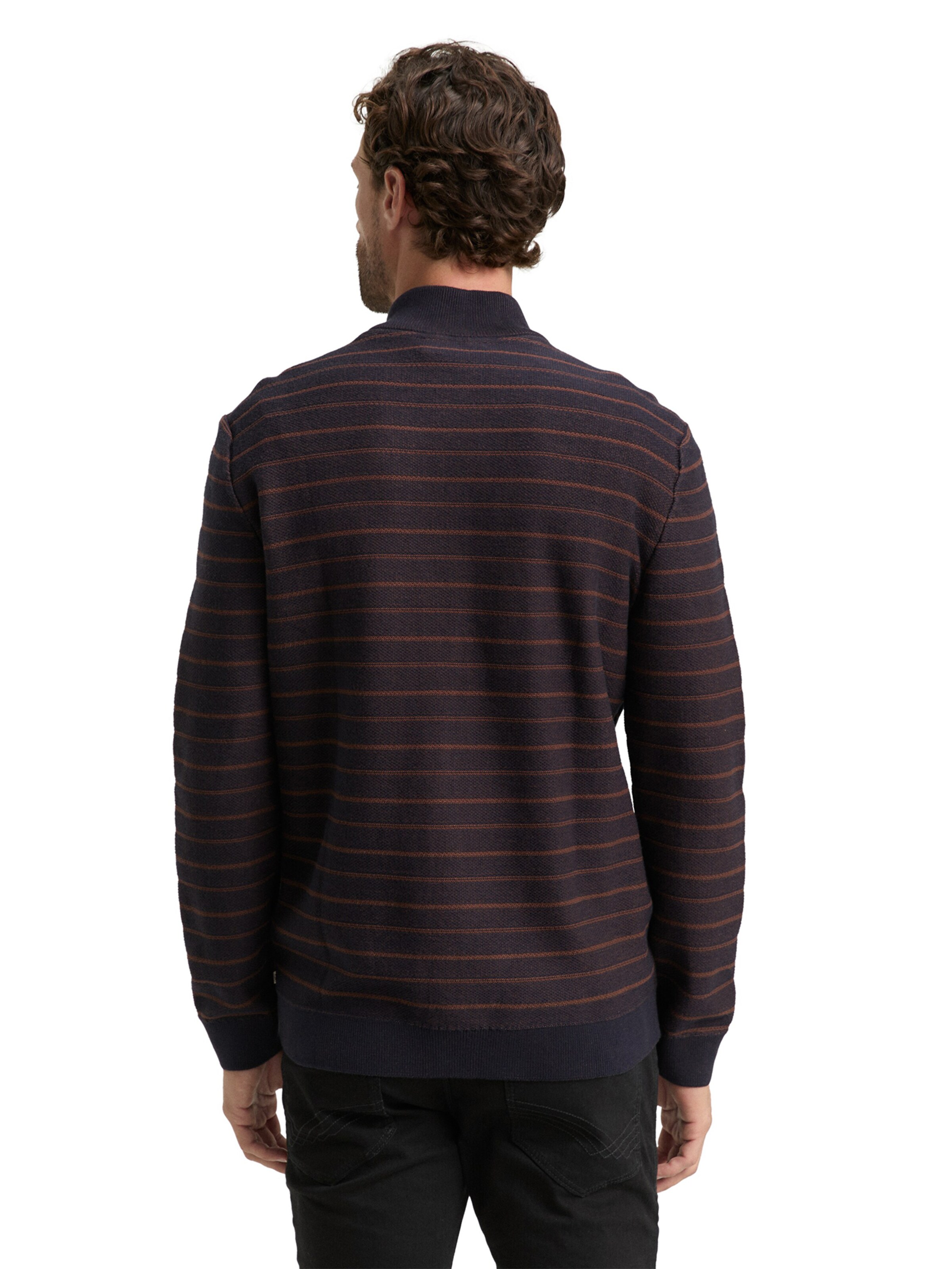 TOM TAILOR Плетена жилетка в синьо