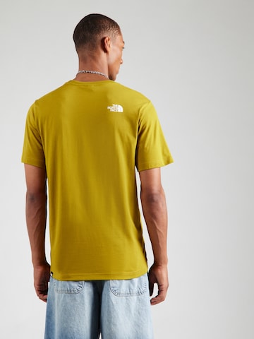 Maglietta 'SIMPLE DOME' di THE NORTH FACE in giallo