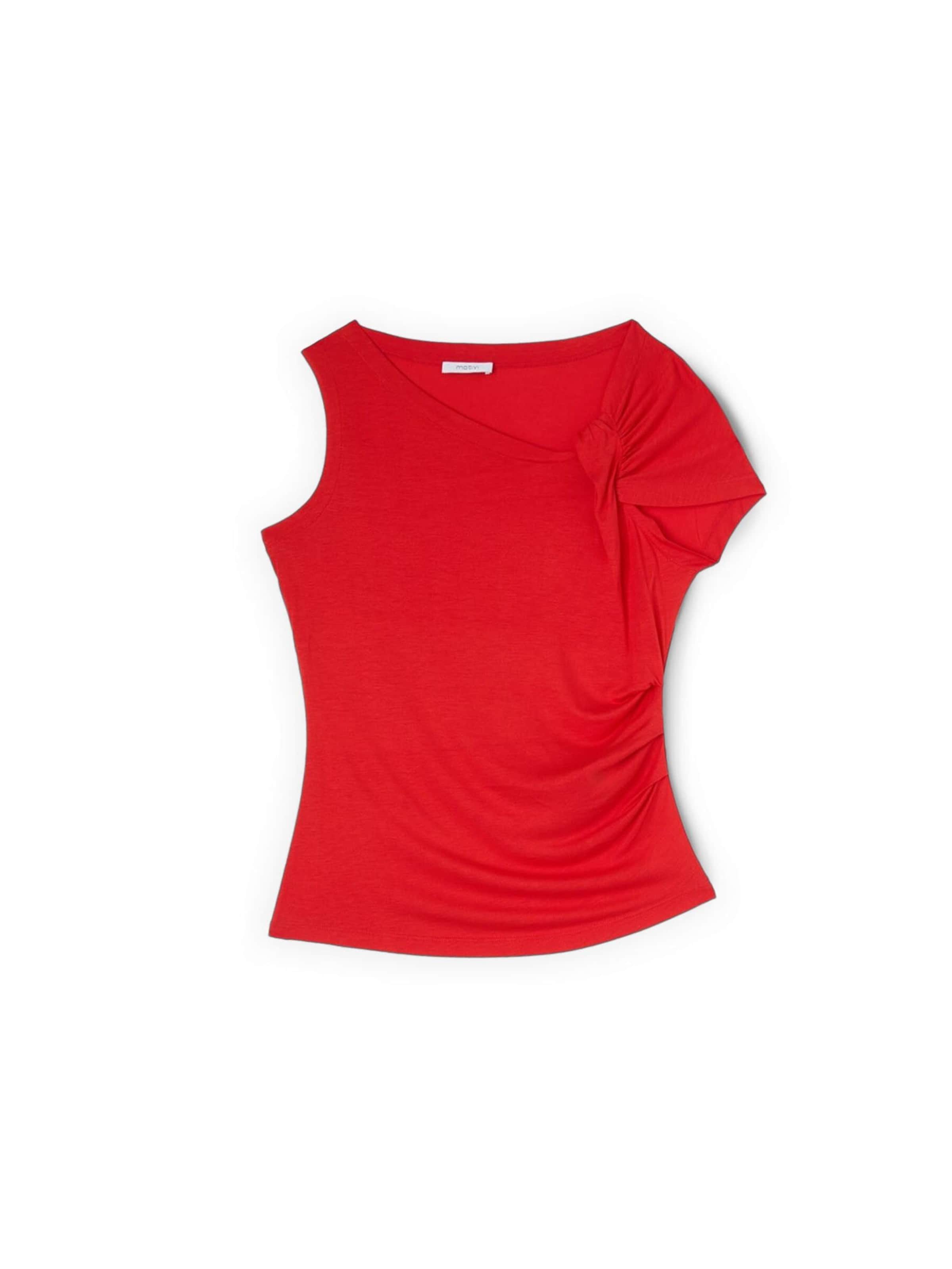 MOTIVI Top in Rood: voorkant