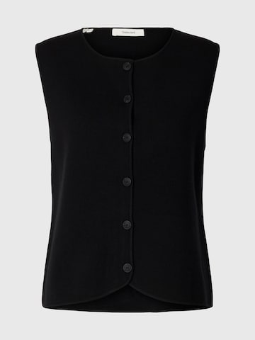 SELECTED - Chaleco de punto en negro