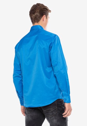 CIPO & BAXX Regular Fit Hemd in Blau