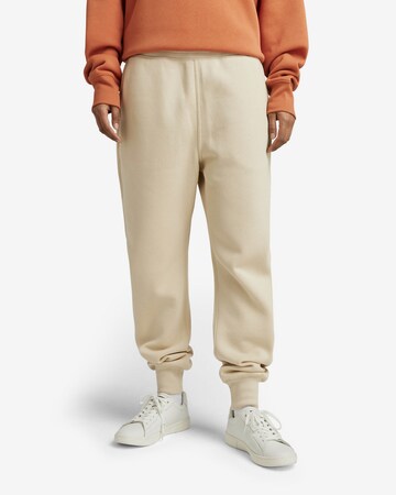 Effilé Pantalon G-Star RAW en beige : devant