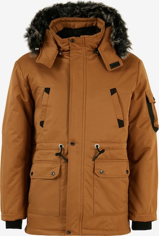 Buratti Winter Jacket in Brown: front